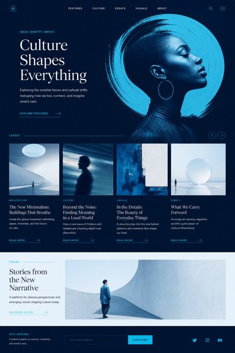 Editorial website design