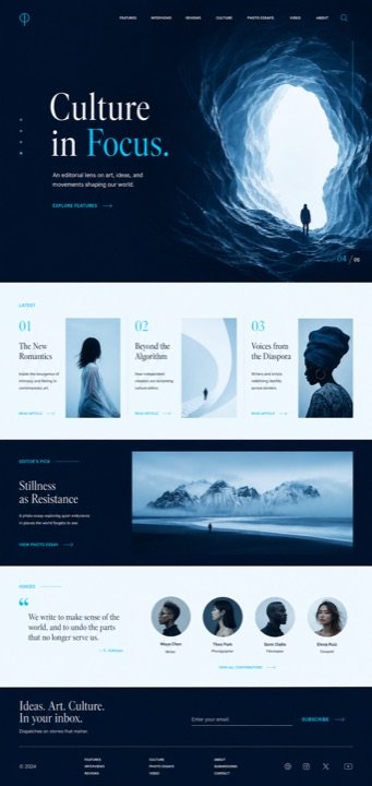 Art directed website design