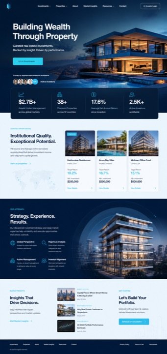 Property website design