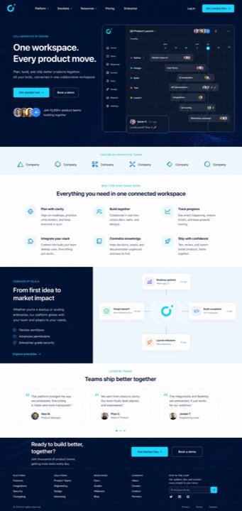 Workflow website design